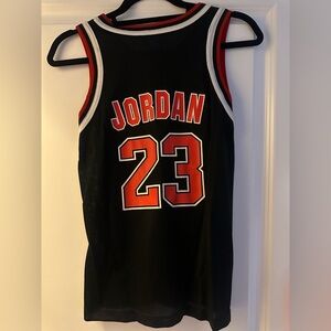 Michael Jordan Bulls Kids M 10-12 Jersey Black Youth Champion 23 Tank Top RARE
